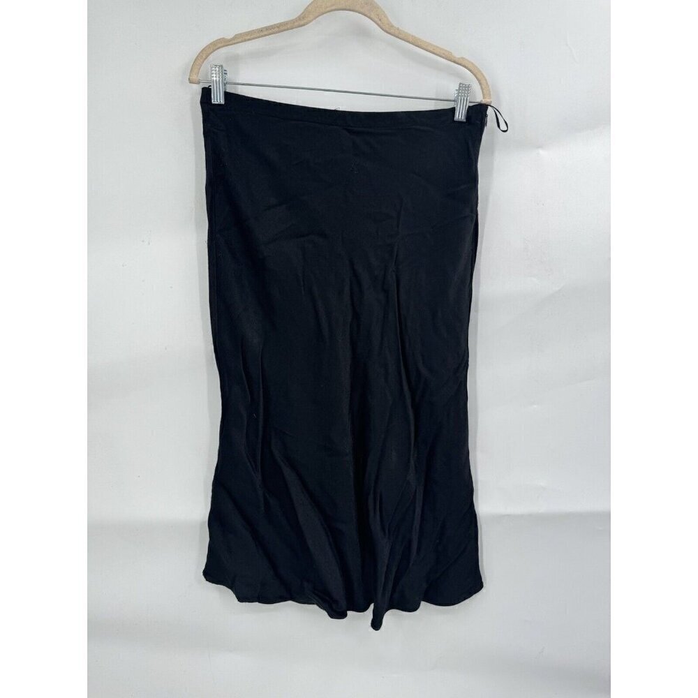 Zara Skirt Women Large Black‎ Casual Gothic Emo Punk Witchy Whimsigoth Skater